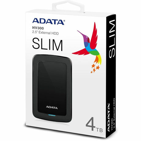 Adata HV300 4 TB Hard Drive - External - Black
