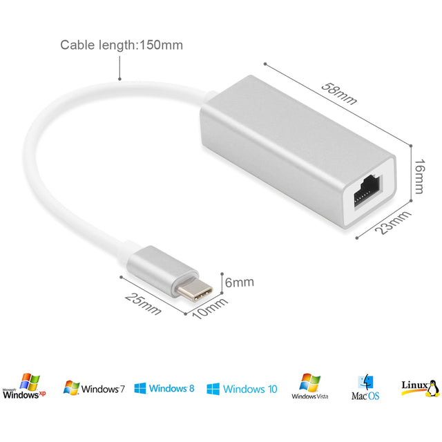 4XEM USB-C to Ethernet Adapter