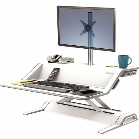 Fellowes Lotus Sit-Stand Workstation, White