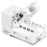 TRENDnet Cat6 Keystone Jack 50-Pack Bundle, TC-K50C6, Compatible with Cat5/Cat5e/Cat6 Cabling Cat6 RJ45 Keystone Jacks, Use with the TC-KP24 or TC-KP48 Blank Keystone Patch Panels (Sold Separately)