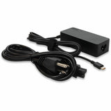 Addon Lenovo 4X20M26268 Compatible 65W 20V at 3.25A Black USB-C Laptop Power Adapter and Cable