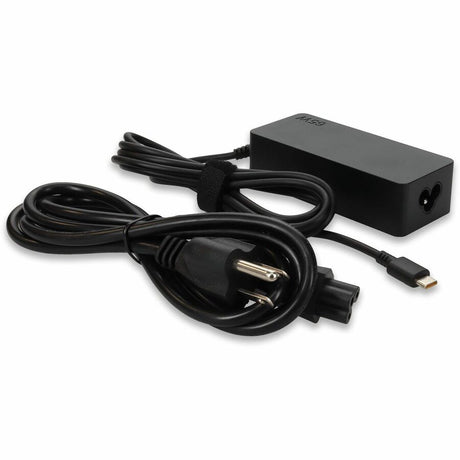 Addon Lenovo 4X20M26268 Compatible 65W 20V at 3.25A Black USB-C Laptop Power Adapter and Cable