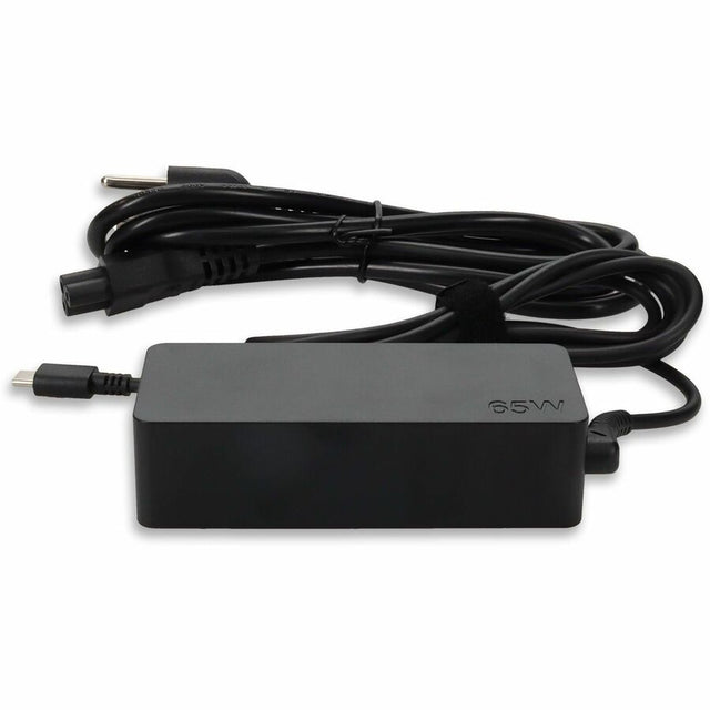 Addon Lenovo 4X20M26268 Compatible 65W 20V at 3.25A Black USB-C Laptop Power Adapter and Cable