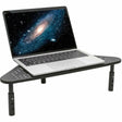 Eaton Tripp Lite Series Monitor Riser for Desk, 12 x 20 in. - Height Adjustable, Corner, Metal, Black