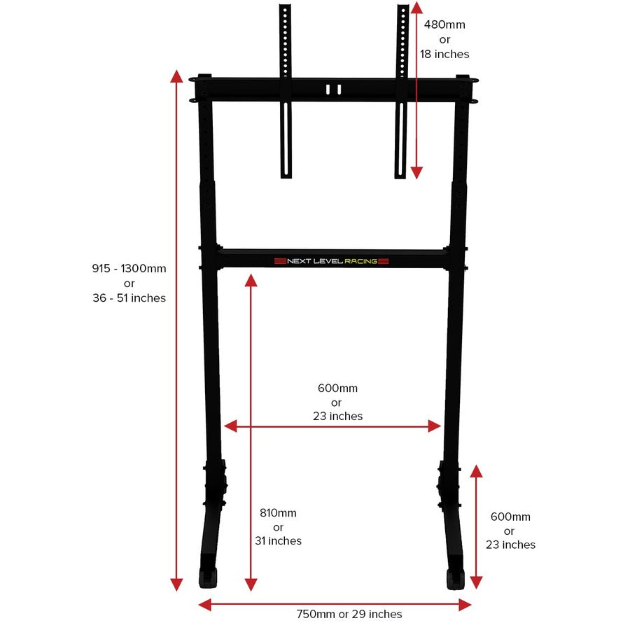 Next Level Racing Free Standing Single Monitor Stand