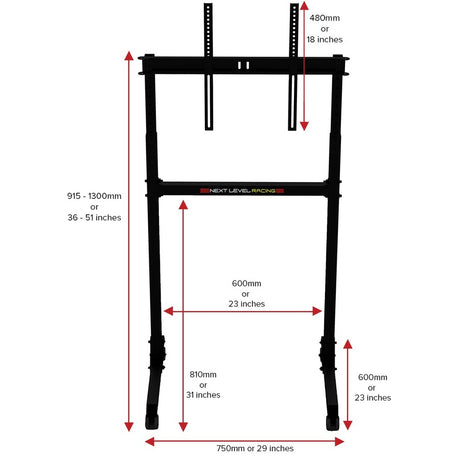 Next Level Racing Free Standing Single Monitor Stand