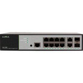 Luxul Front-Facing Rackmount Switch with 12/8 PoE+ Ports