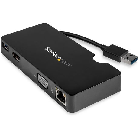 StarTech.com USB 3.0 Multiport Adapter + USB-C to USB-A Cable - Mac & Windows - For USB-A or USB-C laptops - HDMI & VGA - 1x USB-A Port - GbE