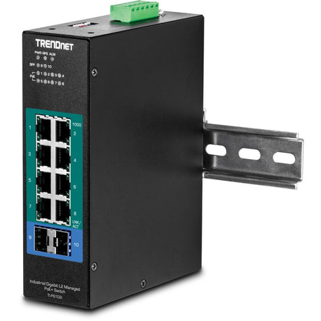 10PORT MANAGED POE+ DIN-RAIL