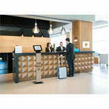 CTA Premium Locking Floor Stand & Enclosure for iPad 10th Gen 10.9" & More (Black)