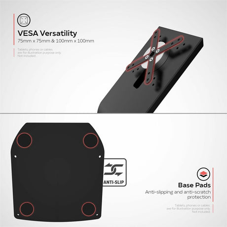 CTA Premium Locking Floor Stand & Enclosure for iPad 10th Gen 10.9" & More (Black)