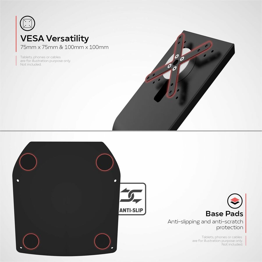 CTA Premium Locking Floor Stand & Enclosure for iPad 10th Gen 10.9" & More (Black)