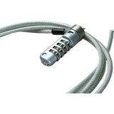 CTA Digital Combination Lock Security Cable and Adhesive Plate - Galvanized Steel, Metal - 5.83 ft - For Notebook, Tablet, Desktop Computer, Smartphone FOR IPAD PRO 12.9