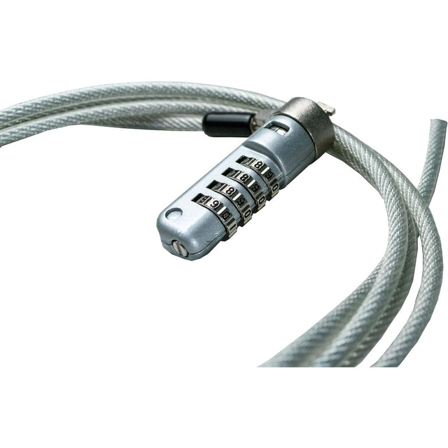 CTA Digital Combination Lock Security Cable and Adhesive Plate - Galvanized Steel, Metal - 5.83 ft - For Notebook, Tablet, Desktop Computer, Smartphone FOR IPAD PRO 12.9