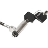 Rocbolt R20 Slim Security Cable with Key Lock and (2) Keys - 10mm Lock Head for Thinnest Laptop, Ultrabook Devices - Galvanized Steel, Nickel, Zinc Alloy - 6 ft - Compatible with K65042L & K64434W - TAA COMPLIANT - FOR THINNEST LAPTOP & ULTRABOOK DEVICES