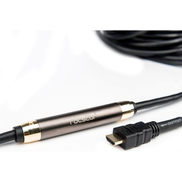 Rocstor Premium 75ft 4K High Speed HDMI to HDMI M/M Cable - Ultra HD HDMI 2.0 Supports 4k x 2k at 60Hz with resolutions up to 3840x2160p and 18Gbps Bandwidth - HDMI 2.0 to HDMI 2.0 Male/Male - HDMI 2.0 for HDTV, DVD Player - 75ft (22.9m) - 1 Retail Pack -