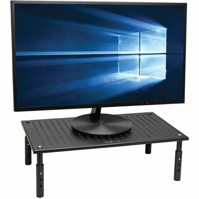 Eaton Tripp Lite Series Monitor Riser for Desk, 18 x 11 in. - Height Adjustable, Metal, Black