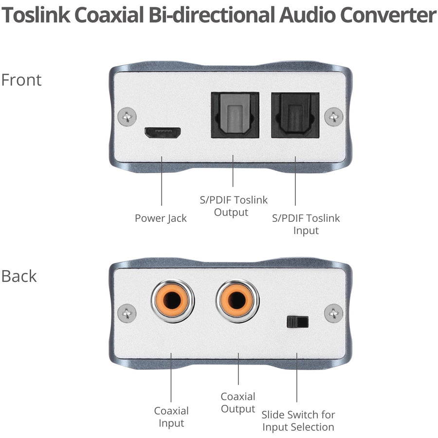 SIIG Toslink/Coaxial Bi-directional Audio Converter