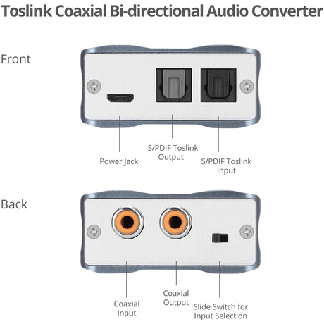SIIG Toslink/Coaxial Bi-directional Audio Converter