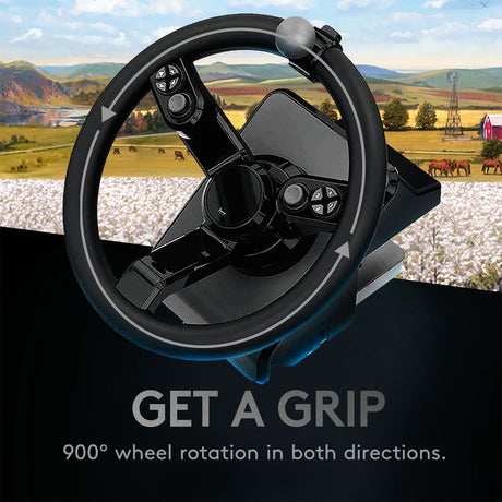 Logitech G Heavy Equipment Bundle Simulation Wheel, Pedals and Side Panel Control Deck