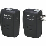 Eaton Tripp Lite Series Protect It! 2-Outlet Portable Surge Protector, Direct Plug-In, 1050 Joules, Ethernet Protection
