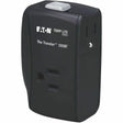 Eaton Tripp Lite Series Protect It! 2-Outlet Portable Surge Protector, Direct Plug-In, 1050 Joules, Ethernet Protection