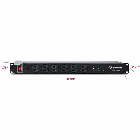 CyberPower CPS1215RMS Rackbar 12 - Outlet Surge Protector with 1800 J Surge Suppression