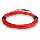 AddOn 3m LC (Male) to ST (Male) Red OM4 Duplex Fiber OFNR (Riser-Rated) Patch Cable