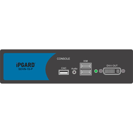 iPGARD Secure 1-Port, Single-Head DVI KVM Switch with Dedicated CAC Port & 4K Support