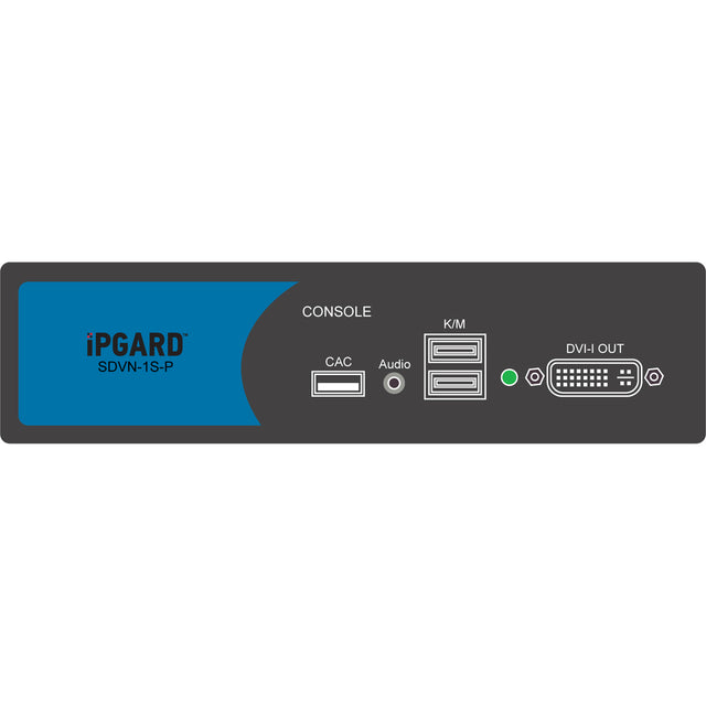 iPGARD Secure 1-Port, Single-Head DVI KVM Switch with Dedicated CAC Port & 4K Support