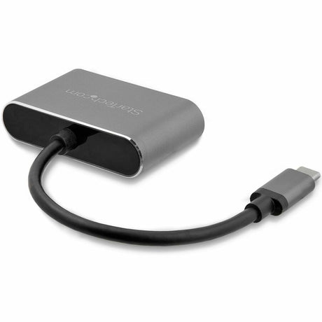 StarTech.com USB C to VGA and HDMI Adapter - Aluminum - USB-C Multiport Adapter - 6 in / 15.24 cm Built-In Cable