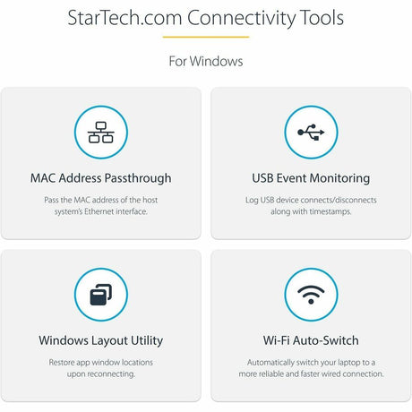 StarTech.com Universal Laptop Docking Station, Hybrid USB-C & USB-A Dock, Dual 4K DP & HDMI, 60W PD, Mac / Windows / Chrome OS, GbE