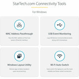 StarTech.com Universal Laptop Docking Station, Hybrid USB-C & USB-A Dock, Dual 4K DP & HDMI, 100W PD, Mac / Windows / Chrome OS, GbE