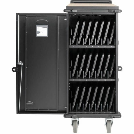 Eaton Tripp Lite Series 21-Device AC Charging Cart for Laptops and Chromebooks - 120V, NEMA 5-15P, 10 ft. (3.05 m) Cord, Black