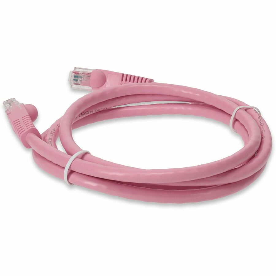 AddOn 3ft RJ-45 (Male) to RJ-45 (Male) Straight Pink Cat6 UTP PVC Copper Patch Cable