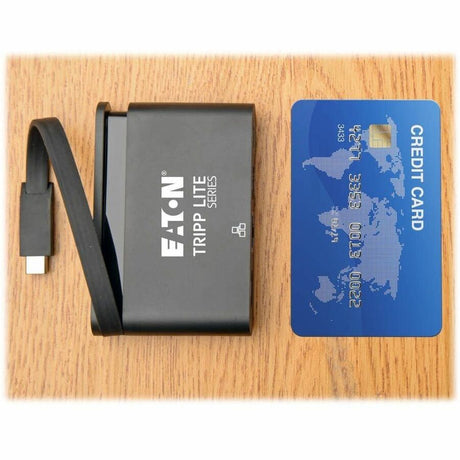 Eaton Tripp Lite Series USB-C Multiport Adapter - 4K HDMI, USB 3.x (5Gbps) Hub Port, GbE, Self-Storing Cable, 100W PD Charging, Black