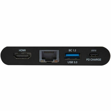 Eaton Tripp Lite Series USB-C Multiport Adapter - 4K HDMI, USB 3.x (5Gbps) Hub Port, GbE, Self-Storing Cable, 100W PD Charging, Black