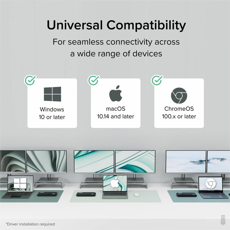 Plugable USB 3.0 Universal Laptop Docking Station for Windows and Mac