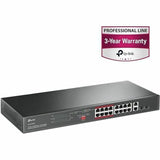 TP-Link TL-SL1218MP - 16 Port 10/100Mbps Fast Ethernet PoE Switch