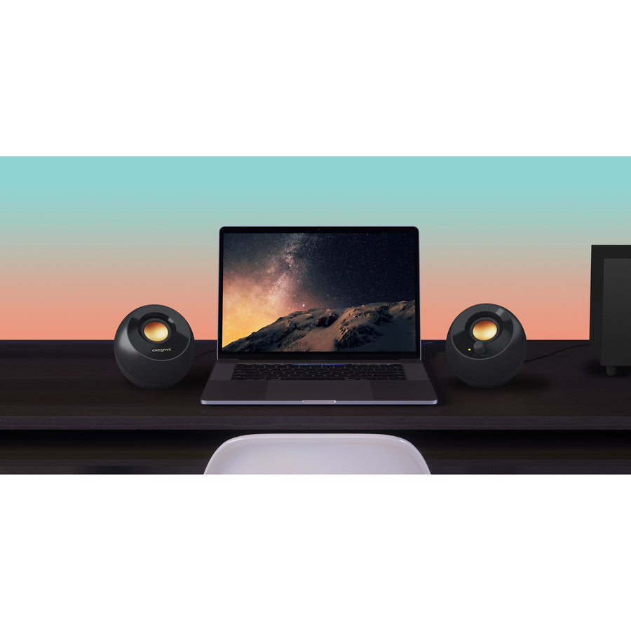 Creative Pebble Plus 2.1 Speaker System - 8 W RMS - Black