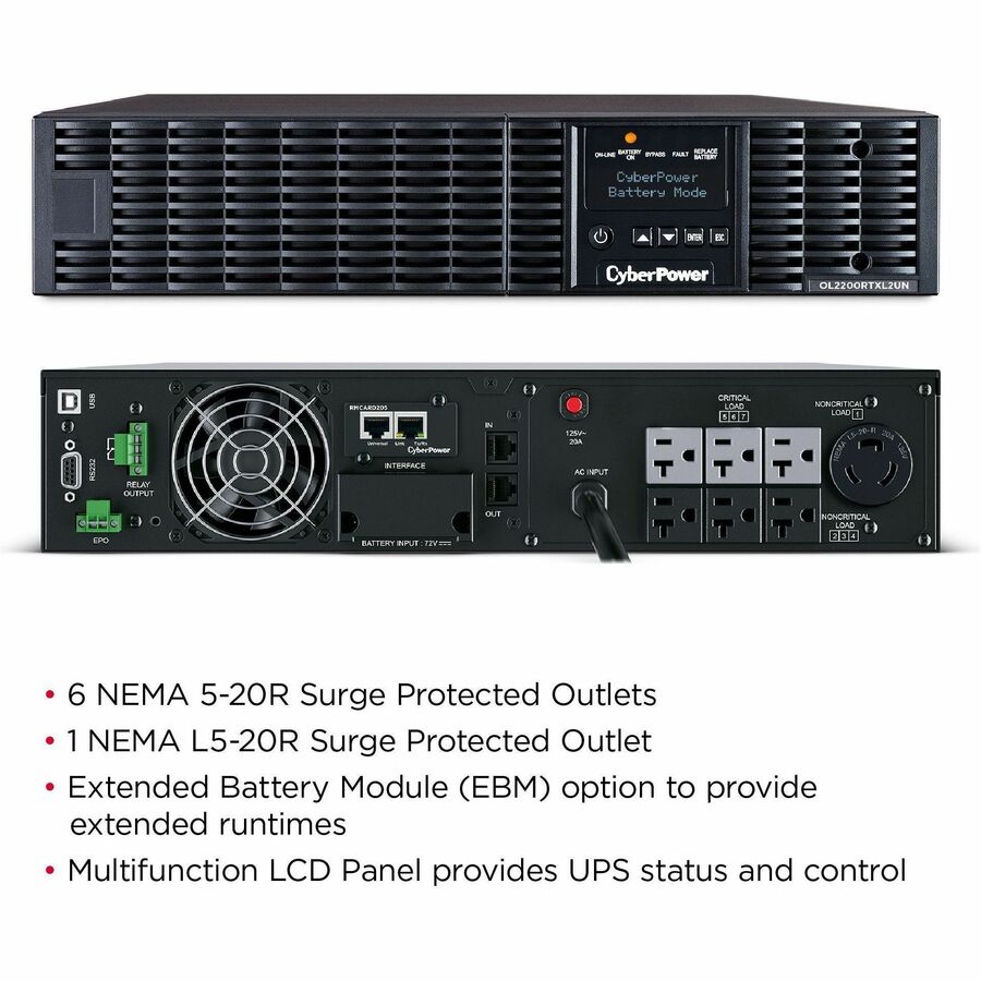 2.2KVA ONLINE UPS 2U