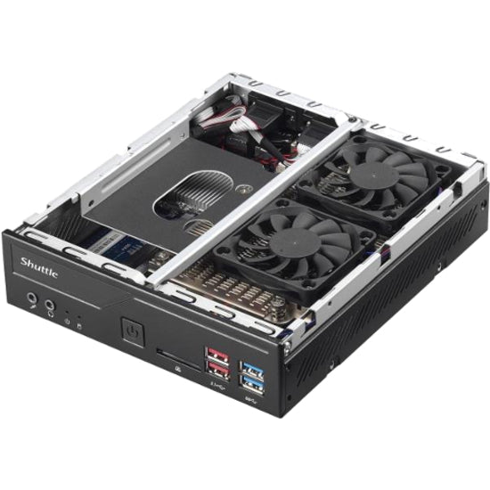 Shuttle XPC slim DH370 Barebone System - Slim PC - Socket H4 LGA-1151 - 1 x Processor Support