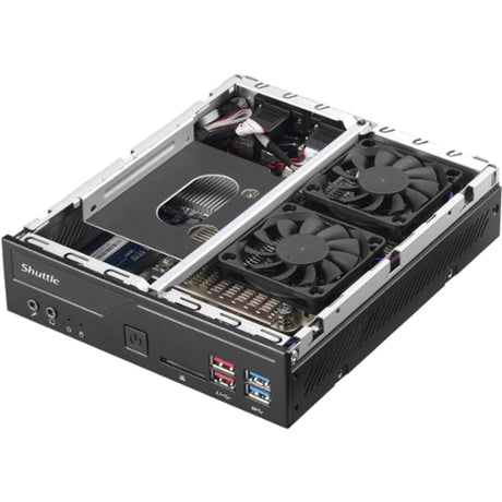Shuttle XPC slim DH370 Barebone System - Slim PC - Socket H4 LGA-1151 - 1 x Processor Support