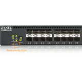 ZYXEL XS3800-28 24-port 10G Multi-Gigabit L3 Managed Aggregation Switch with 16 SFP+ 10G Ports, 8 10G Combo (SFP+/RJ-45) Ports and 4 10G Ethernet Ports
