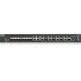 ZYXEL XS3800-28 24-port 10G Multi-Gigabit L3 Managed Aggregation Switch with 16 SFP+ 10G Ports, 8 10G Combo (SFP+/RJ-45) Ports and 4 10G Ethernet Ports