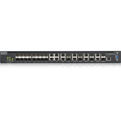 ZYXEL XS3800-28 24-port 10G Multi-Gigabit L3 Managed Aggregation Switch with 16 SFP+ 10G Ports, 8 10G Combo (SFP+/RJ-45) Ports and 4 10G Ethernet Ports