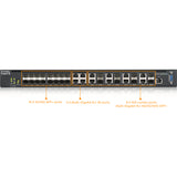 ZYXEL XS3800-28 24-port 10G Multi-Gigabit L3 Managed Aggregation Switch with 16 SFP+ 10G Ports, 8 10G Combo (SFP+/RJ-45) Ports and 4 10G Ethernet Ports