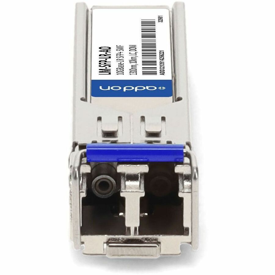 AddOn MSA and TAA Compliant 10GBase-LR SFP+ Transceiver (SMF, 1310nm, 10km, LC, DOM)