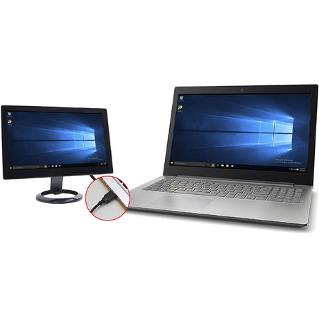 DoubleSight Displays DS-12U 12" Class WXGA LCD Monitor - Black - TAA Compliant