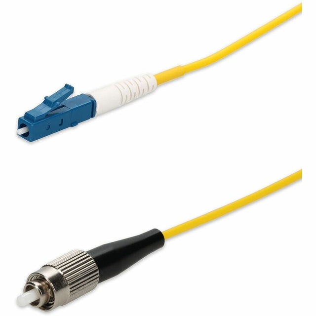 AddOn 8m LC to FC Yellow OS2 Simplex OFNR (Riser-Rated) SMF Fiber Patch Cable